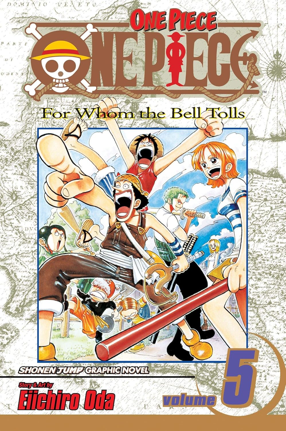 One Piece, Vol. 5 by Eiichiro Oda - Book Cover