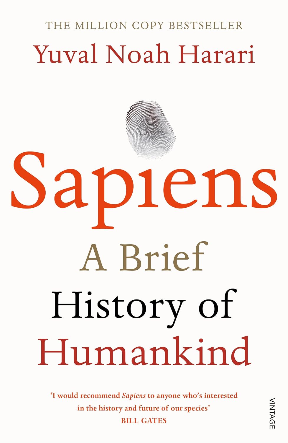 Sapiens by Yuval Noah Harari - Book Cover