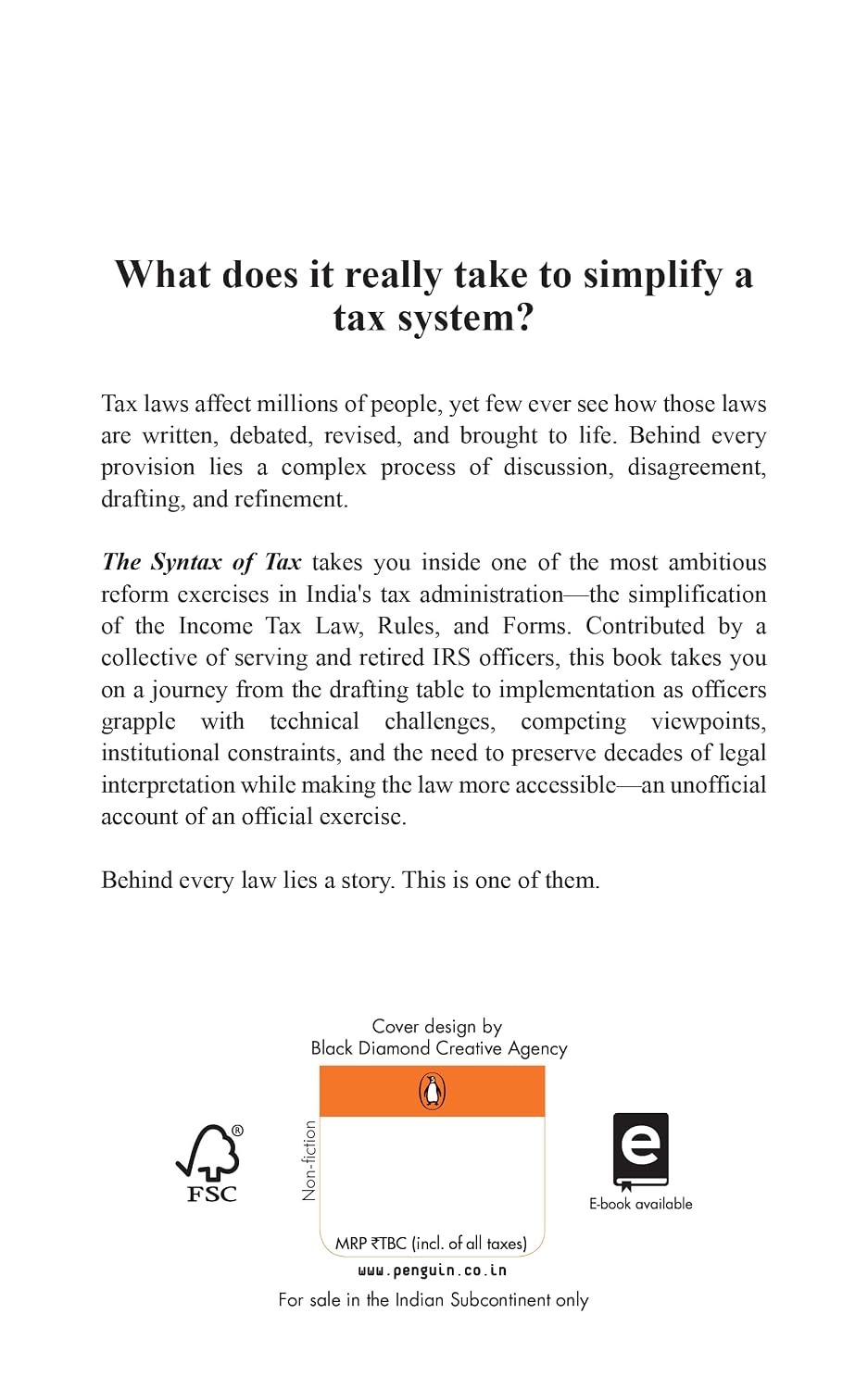 The Syntax Of Tax: The Story Of India’s Income Tax Simplification by Various - Book Image 2